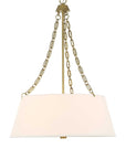 Andalucia - 4 Light Drum Pendant - Gold / White