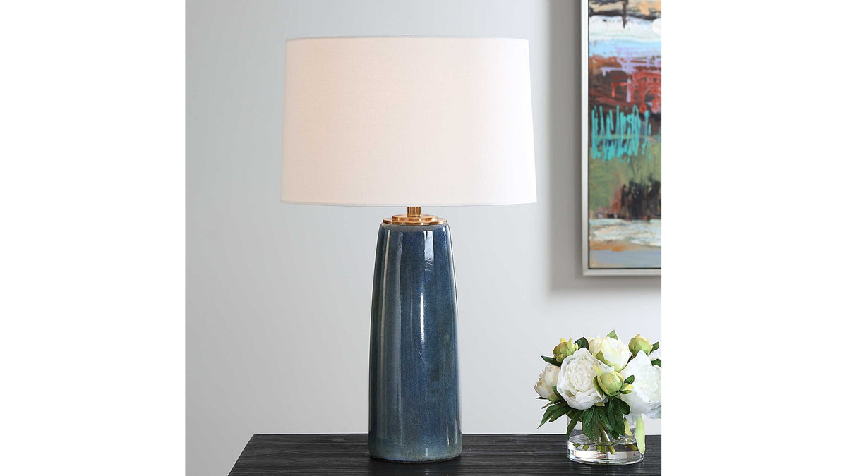 Submerged - Deep Blue Table Lamp