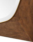 Garonne - Square Walnut Mirror