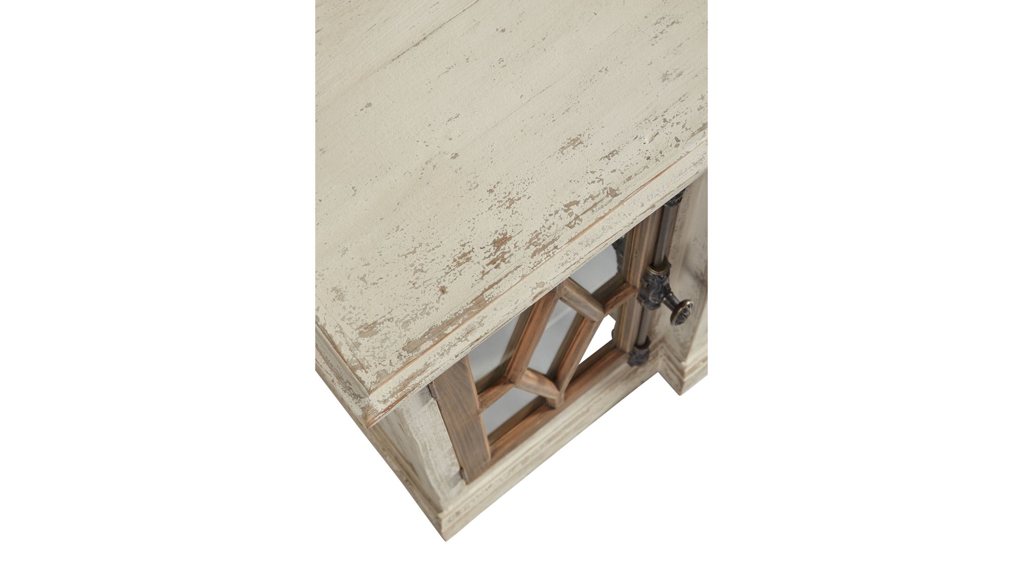 Dove Stalone - Glass Front Server - Beige