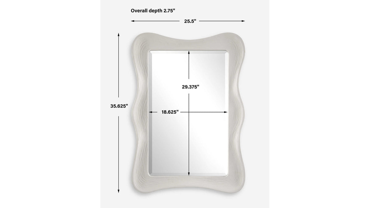 Whitehaven - Wavy Rectangle Mirror