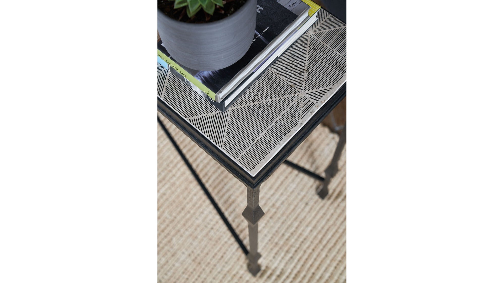 Commerce And Market - Paragon Metal &amp; Wood Console Table - Black