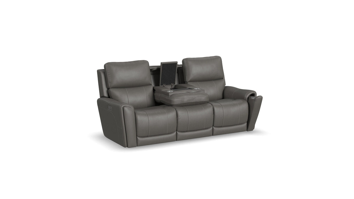 Carter - Power Reclining Sofa With Console &amp; Power Headrests &amp; Lumbar