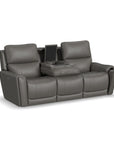 Carter - Power Reclining Sofa With Console & Power Headrests & Lumbar