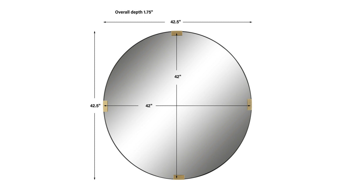 Clip - Modern Round Mirror