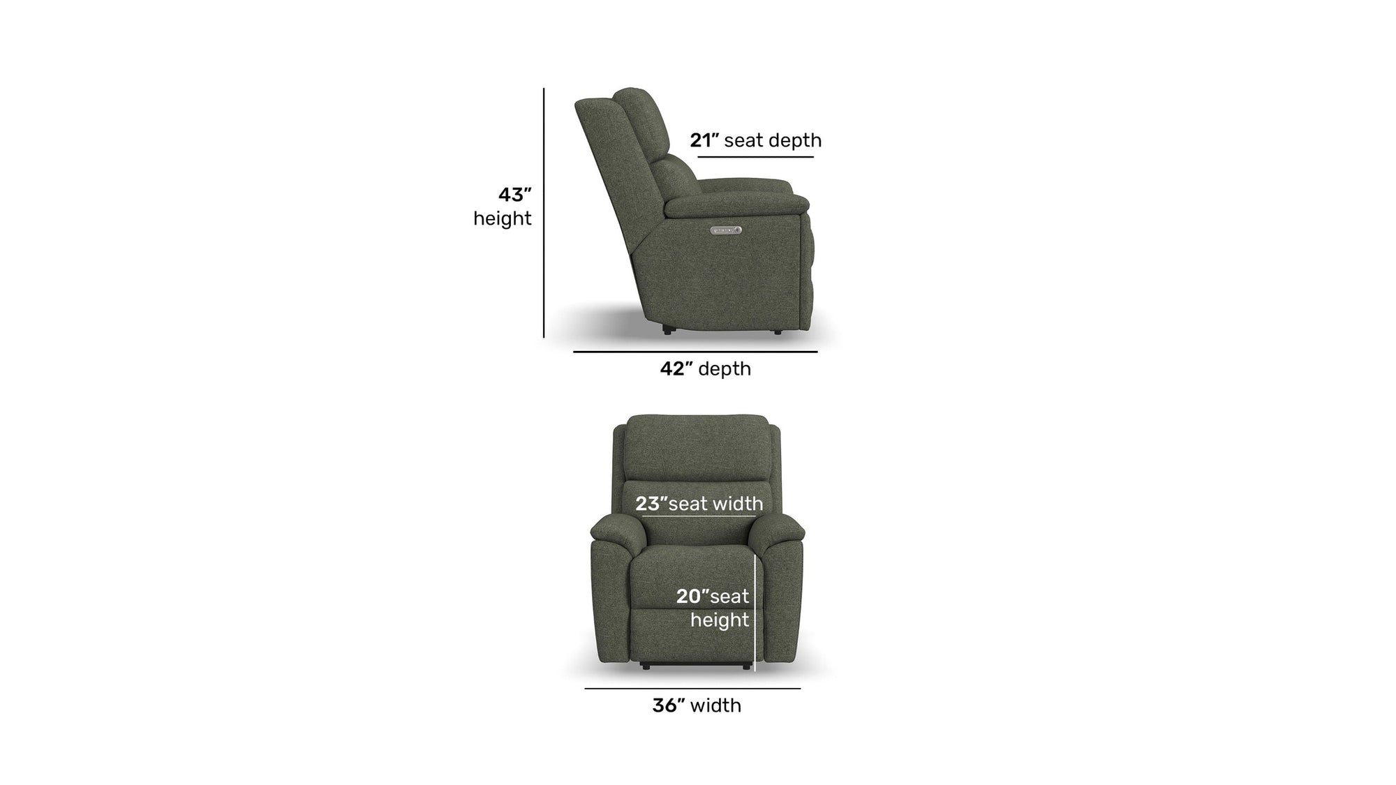 Porter - Power Recliner With Power Headrest &amp; Lumbar