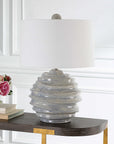 Waves - Blue & White Accent Lamp