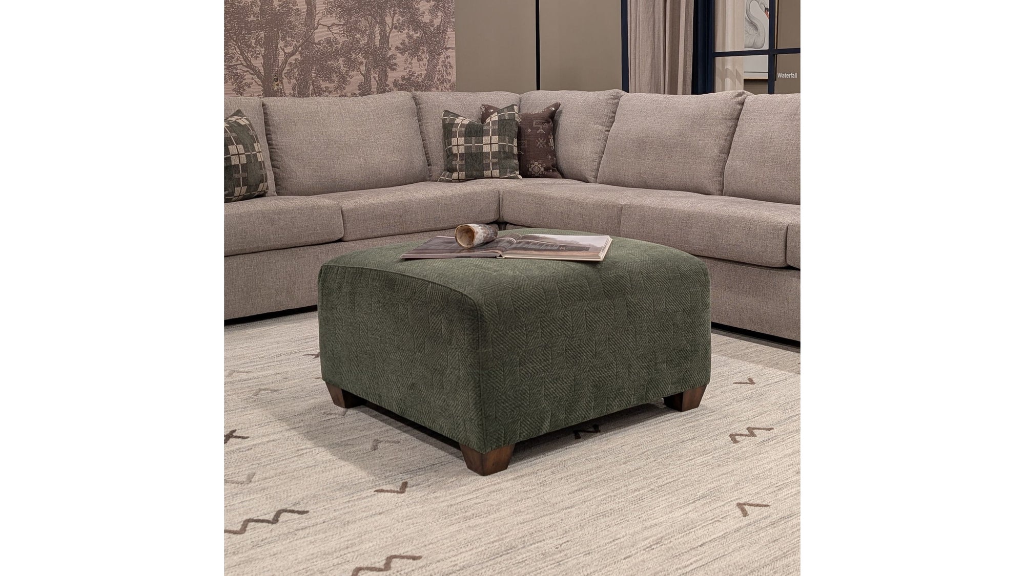 Freedom - Fabric Square Cocktail Ottoman
