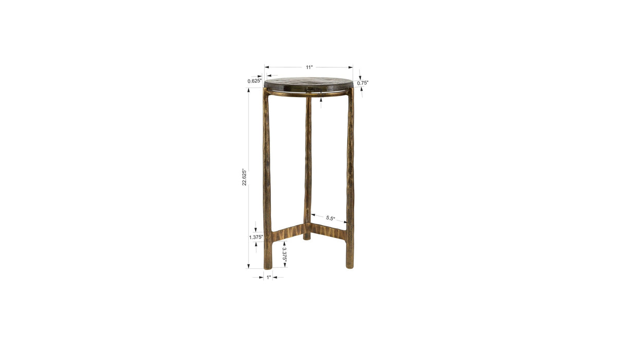 Eternity - Brass Accent Table