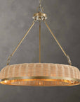 Ladakh - 9 Light Round Wicker Pendant - Gold