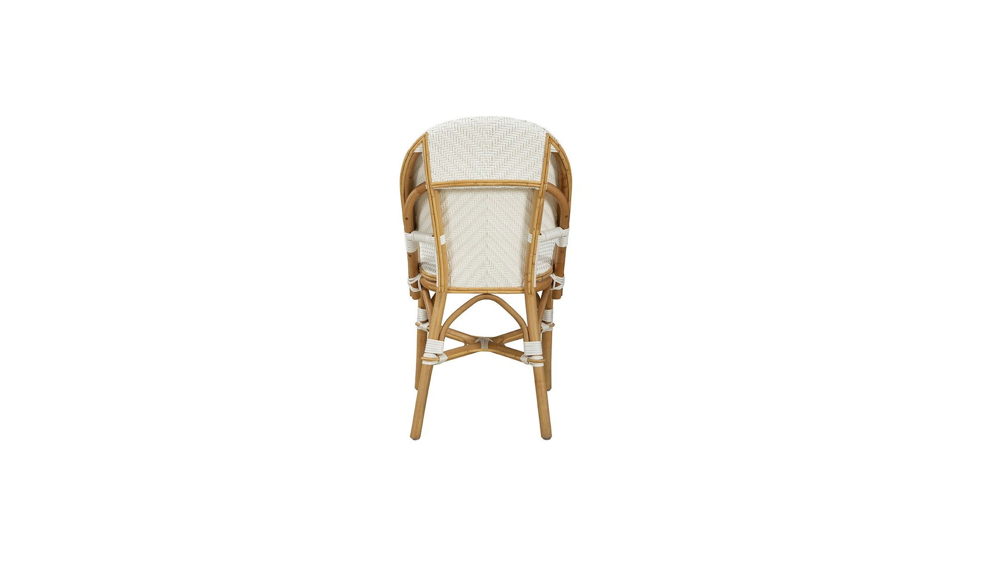 Jade - Side Chair Set of 2 - White / Light Brown