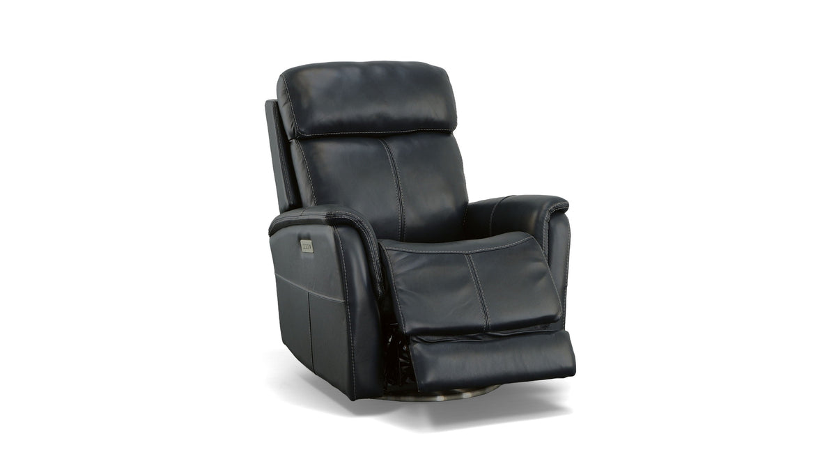 View - Power Swivel Recliner With Power Headrest