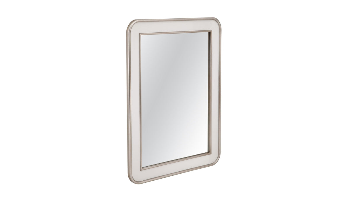 Meadow Place - Wall Mirror - White / Silver