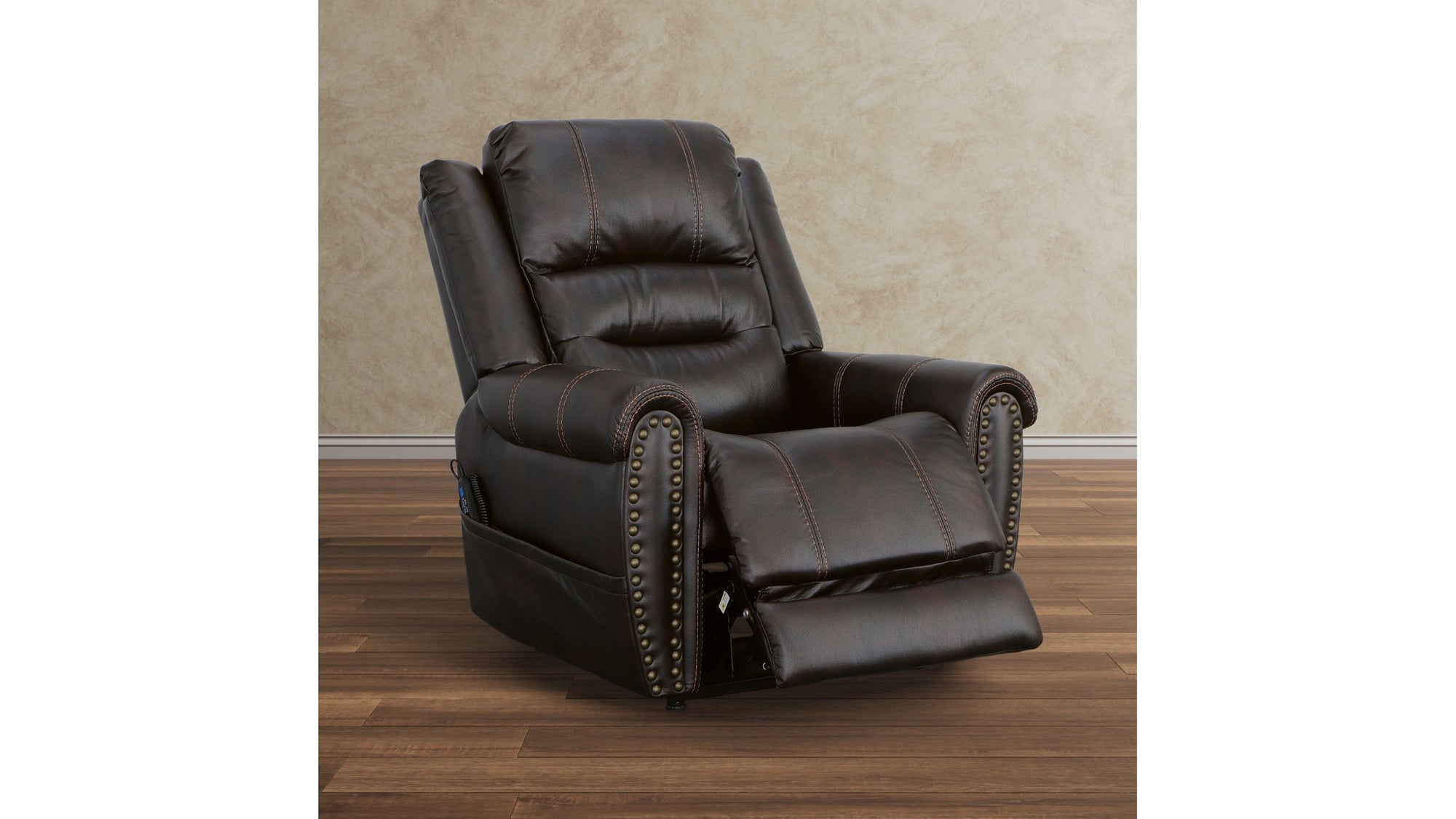Oscar - Power Lift Recliner With Right-Hand Control & Power Headrest - Molasses