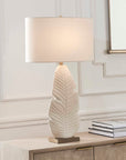 Palm Leaf - Table Lamp - White