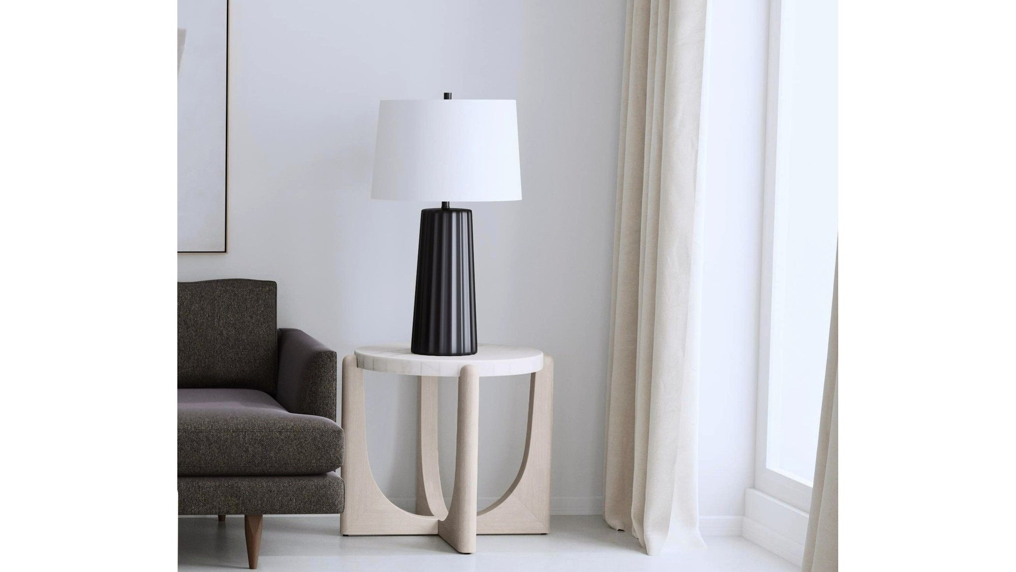 Gavin - End Table - White