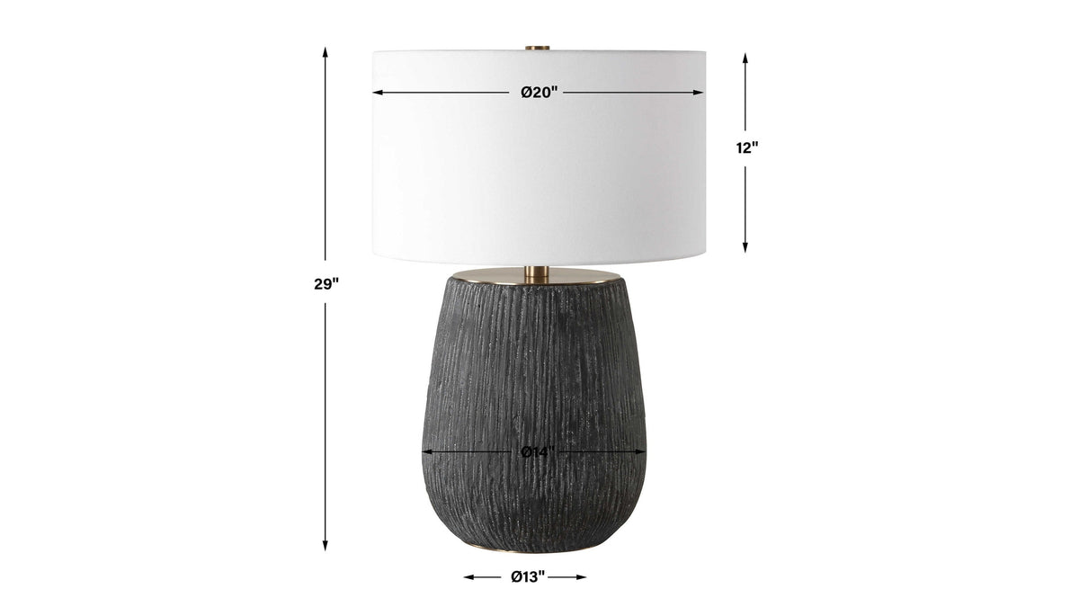 Americana - Aged Black Table Lamp