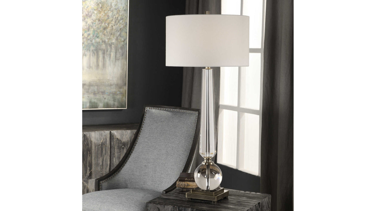 Crista - Crystal Lamp - Silver