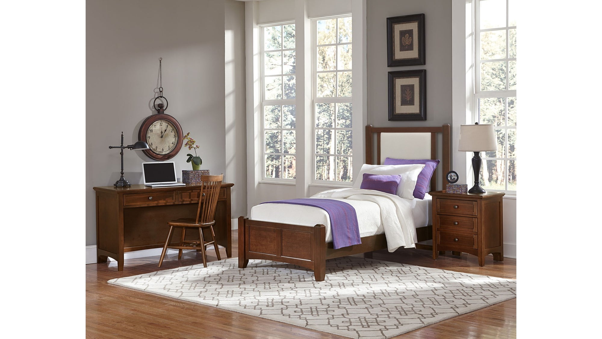 Bonanza - Linen Upholstered Bed With Mansion Footboard