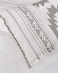 Free Spirit - Queen Comforter Set (Set of 4) - Gray / White
