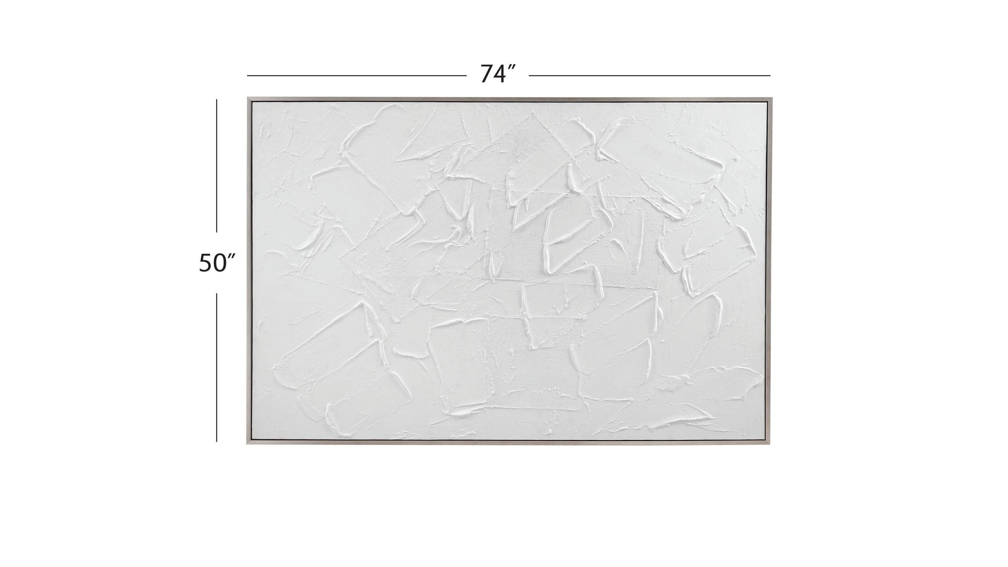 Paradisio Framed Canvas - White