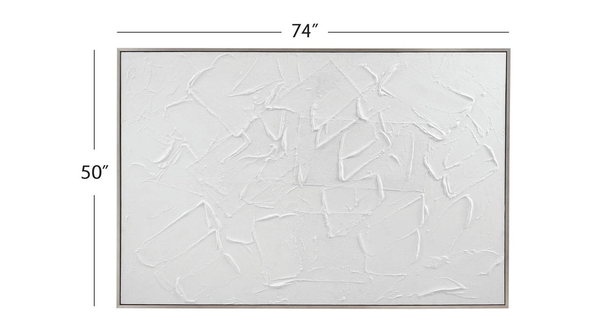 Paradisio Framed Canvas - White