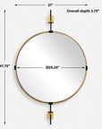Guardrail - Round Mirror - Gold