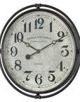 Nakul - Industrial Wall Clock - Silver