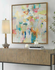 Party Time - Framed Abstract Art - Beige