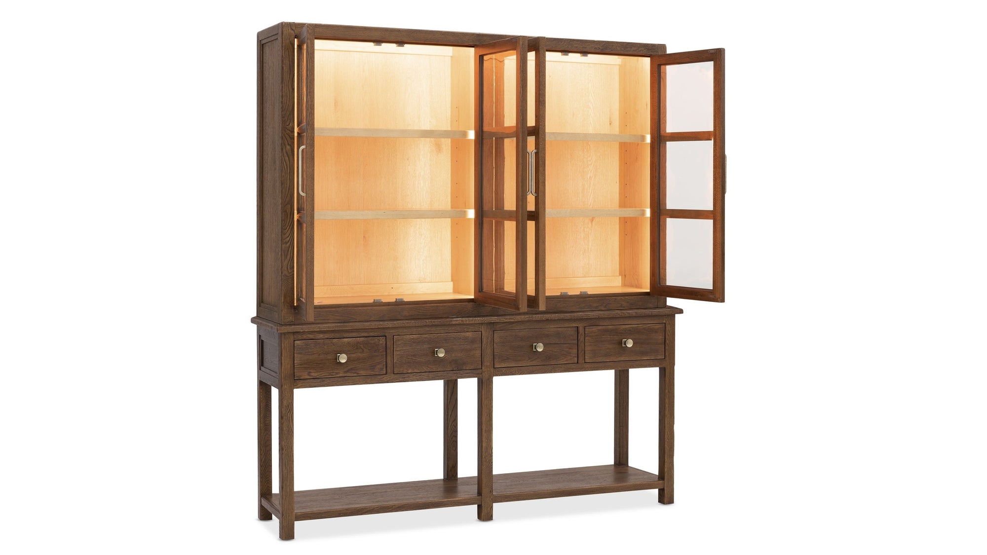 Driftwood - Display Sideboard - Worn Saddle