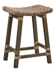 Country - Woven Kubu Counter Stool - Brown