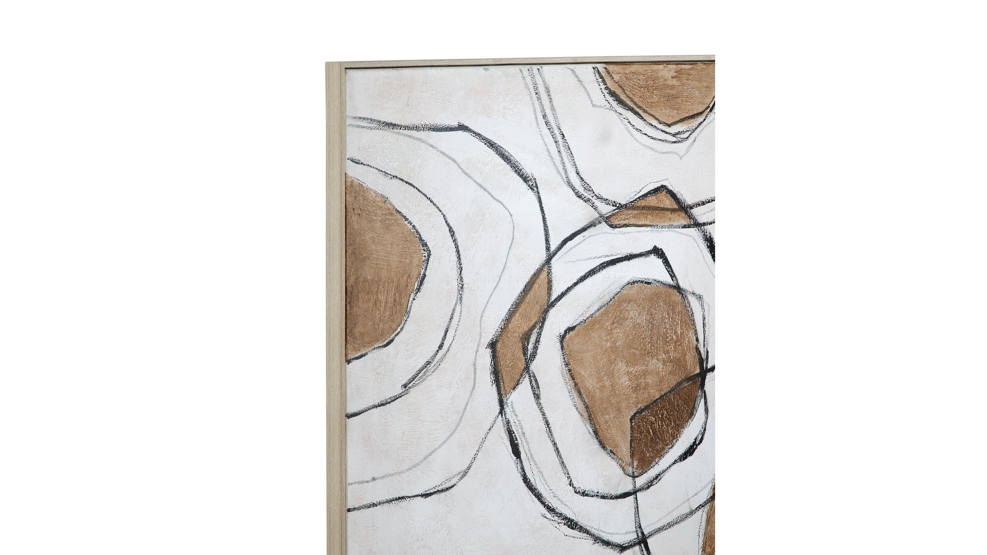 Rhetoric Canvas Art - White / Light Brown