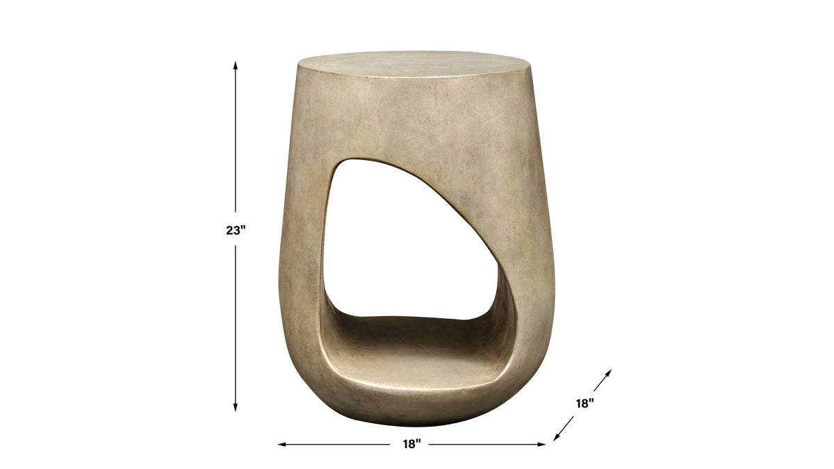 Lithos - Outdoor Accent Table - Gray