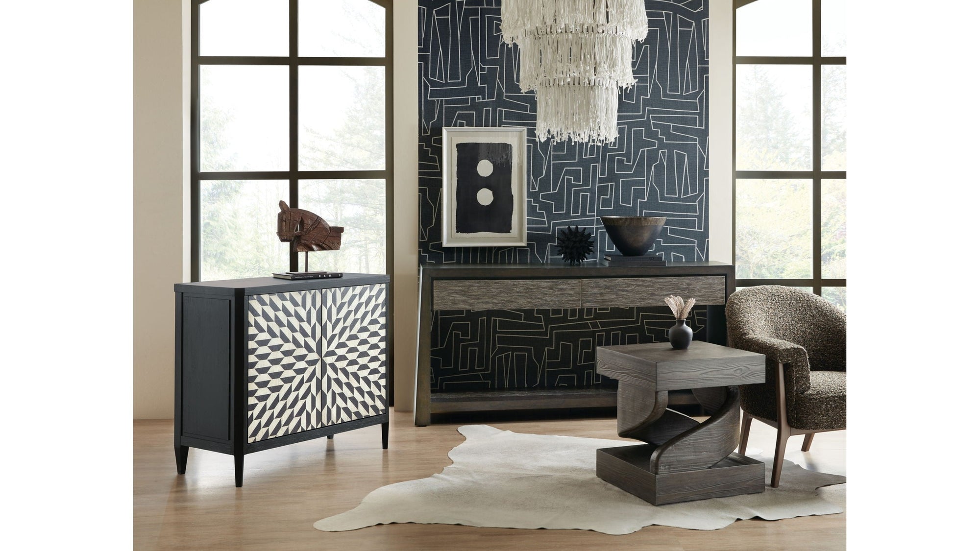 Commerce And Market - Kubrick Console Table - Dark Brown