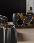 Melange - Even And Flow Console Table - Black