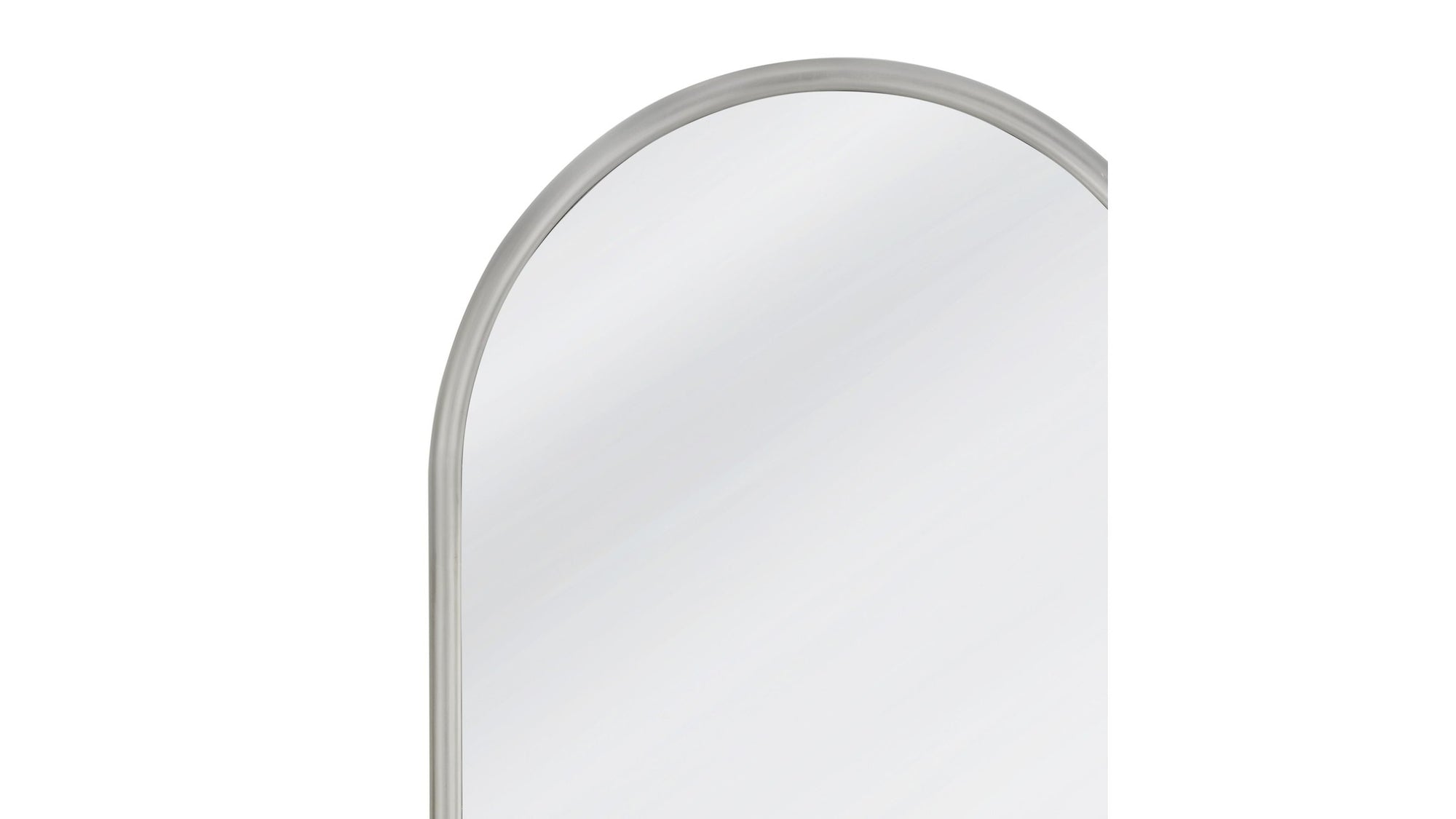 Malia - Floor Mirror - Pearl Silver