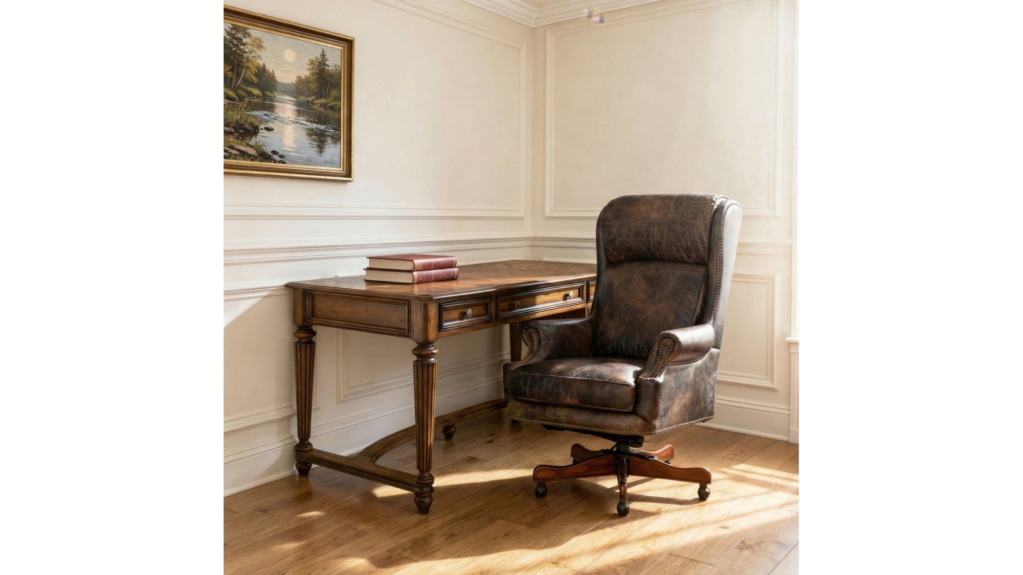 EC - Tucker Executive Swivel Tilt Chair - Dark Brown