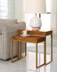 Burl-esque - Wooden Nesting Tables (Set of 2)
