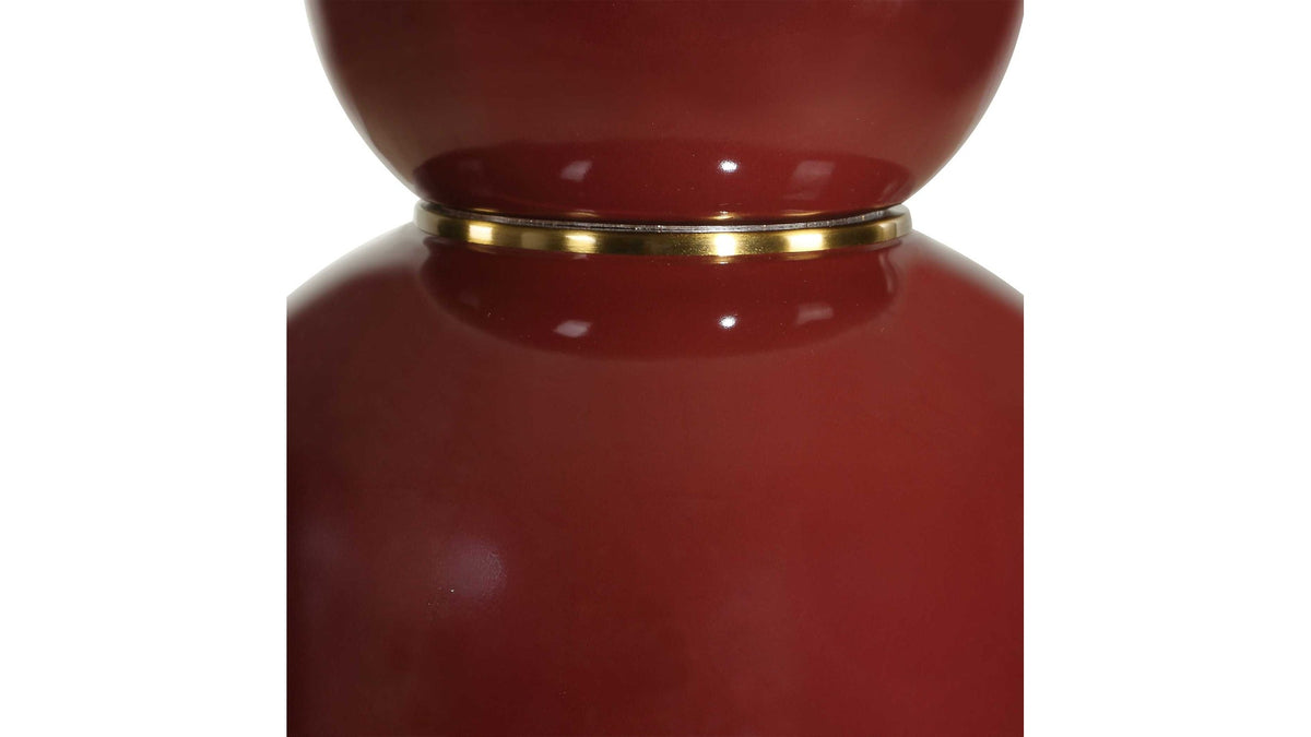 Gourd - Table Lamp - Burgundy