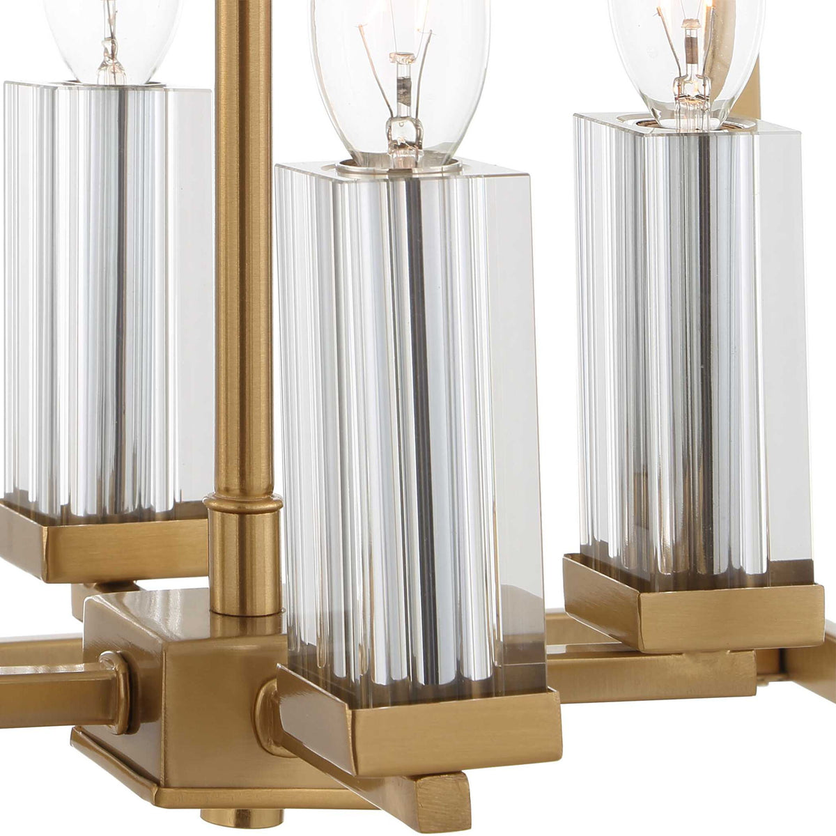 Montreal - 4 Light Brass Lantern Pendant - Gold