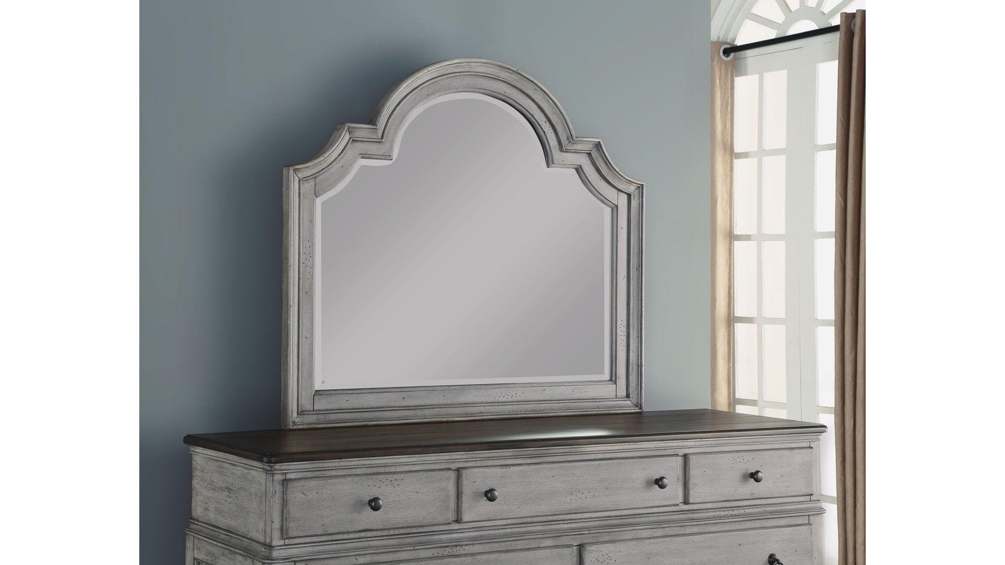 Plymouth - Bedroom Mirror - Gray