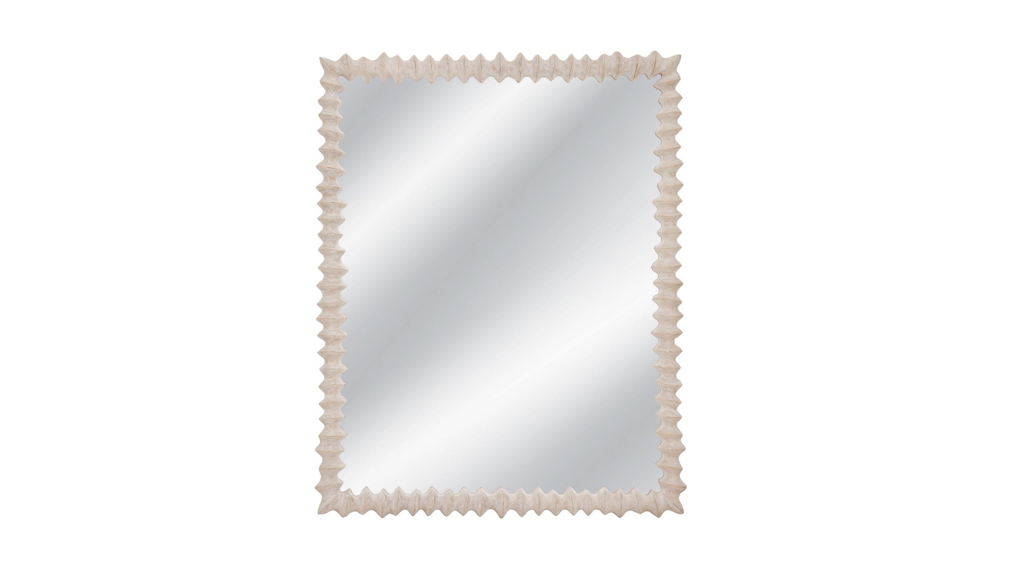 Churchill - Wall Mirror - Distressed White