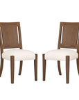 Lincoln - Upholstered Dining Chair - Brown / Milk