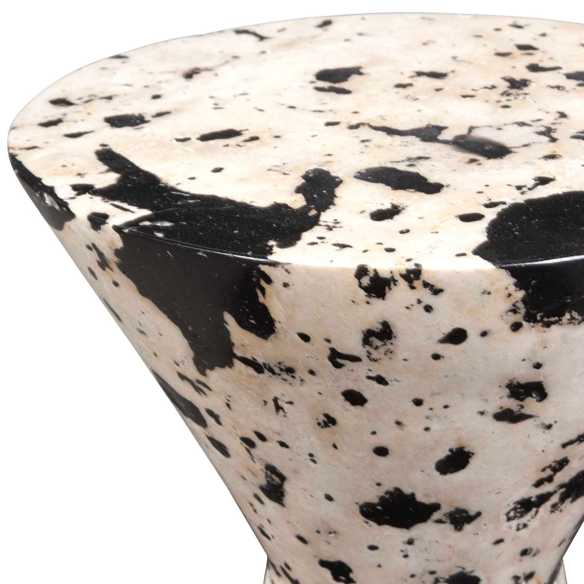 Lenora - Stone Drink Table - Black