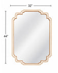 Wilmot - Wall Mirror - Cream / Antique Gold Leaf