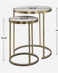 Aragon - Nesting Tables (Set of 2) - White