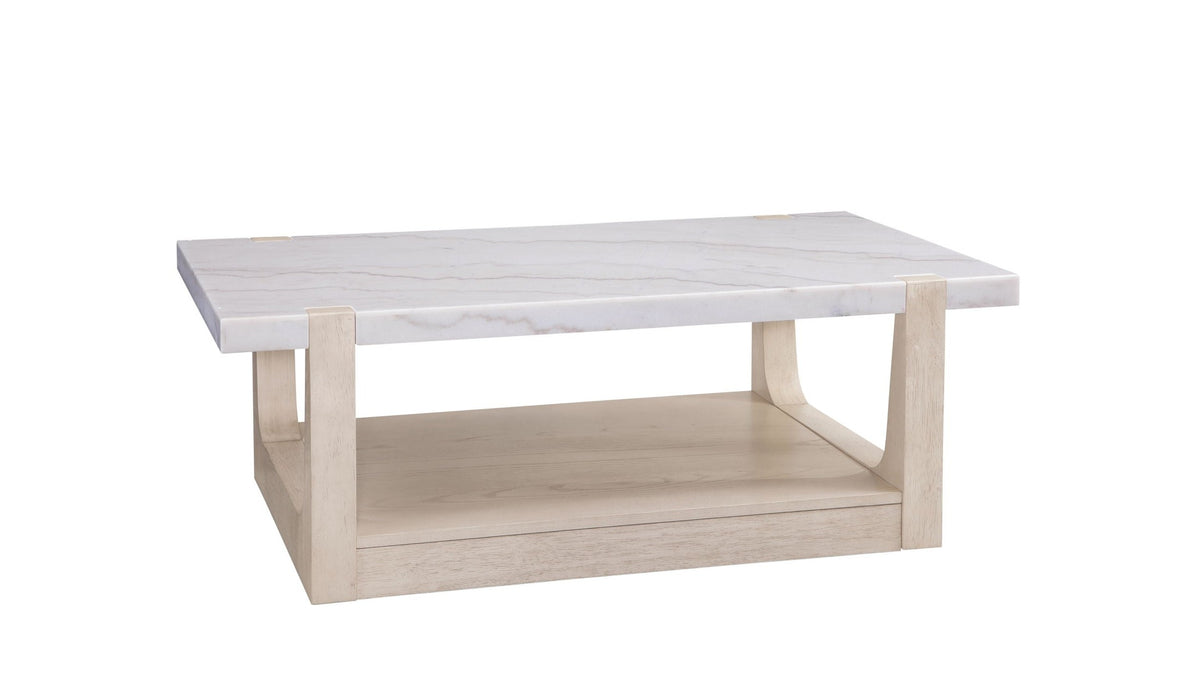 Newport - Rectangle Cocktail Table - White
