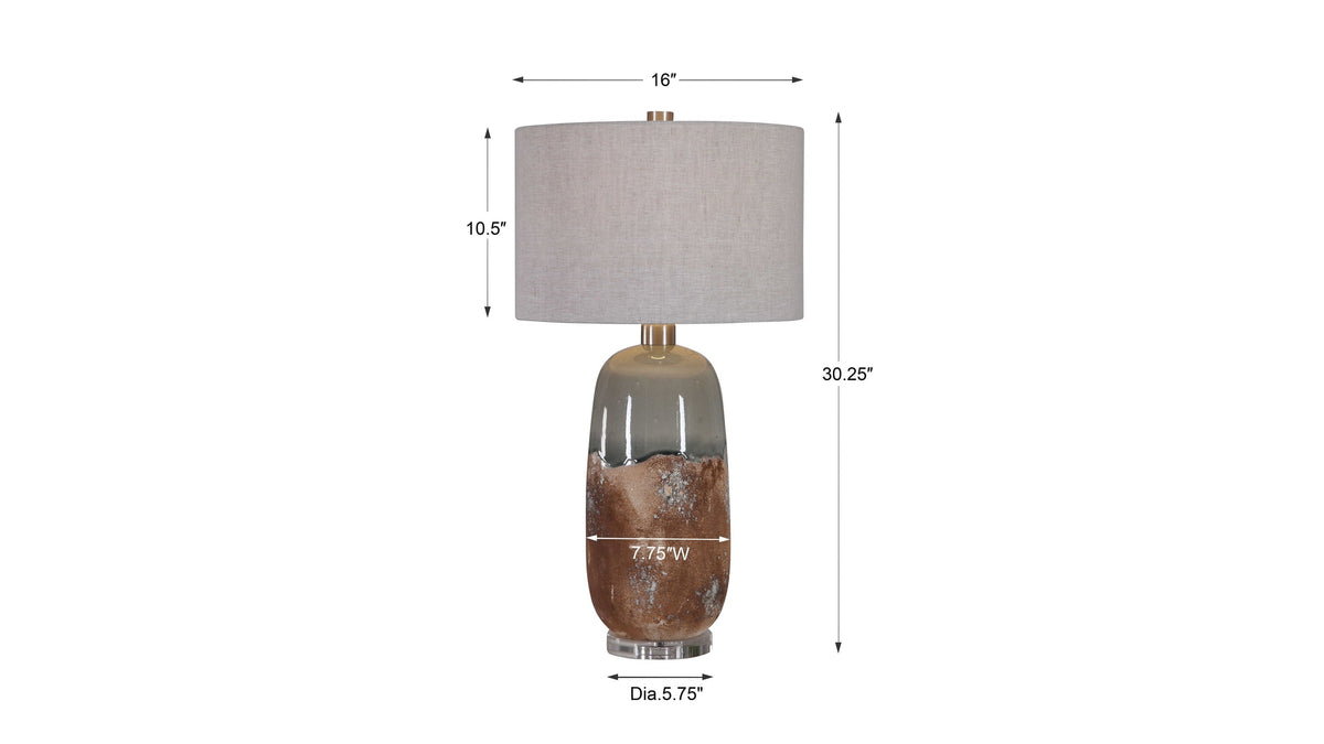 Maggie - Ceramic Table Lamp - Light Brown