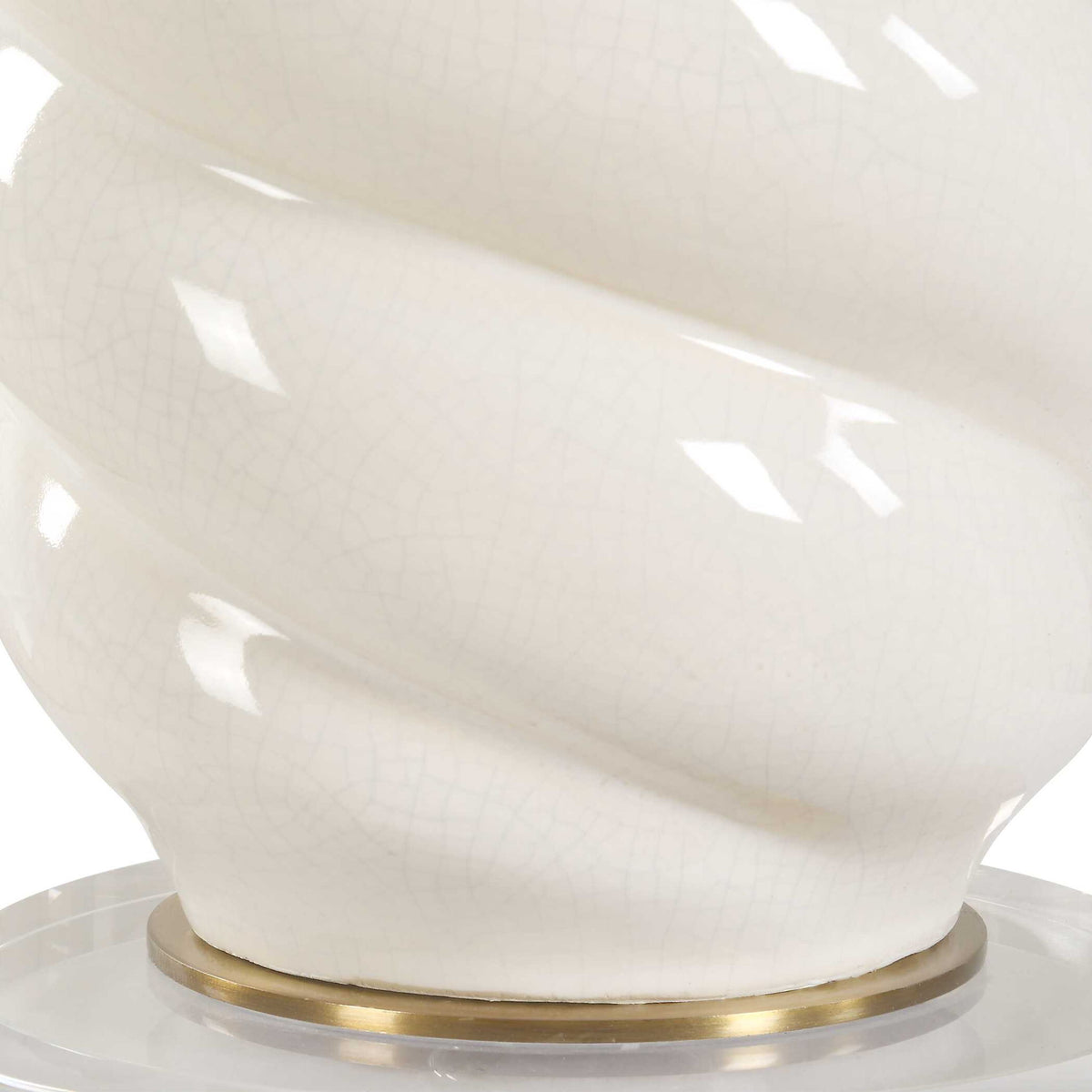 Anneli - Swirl Table Lamp - White