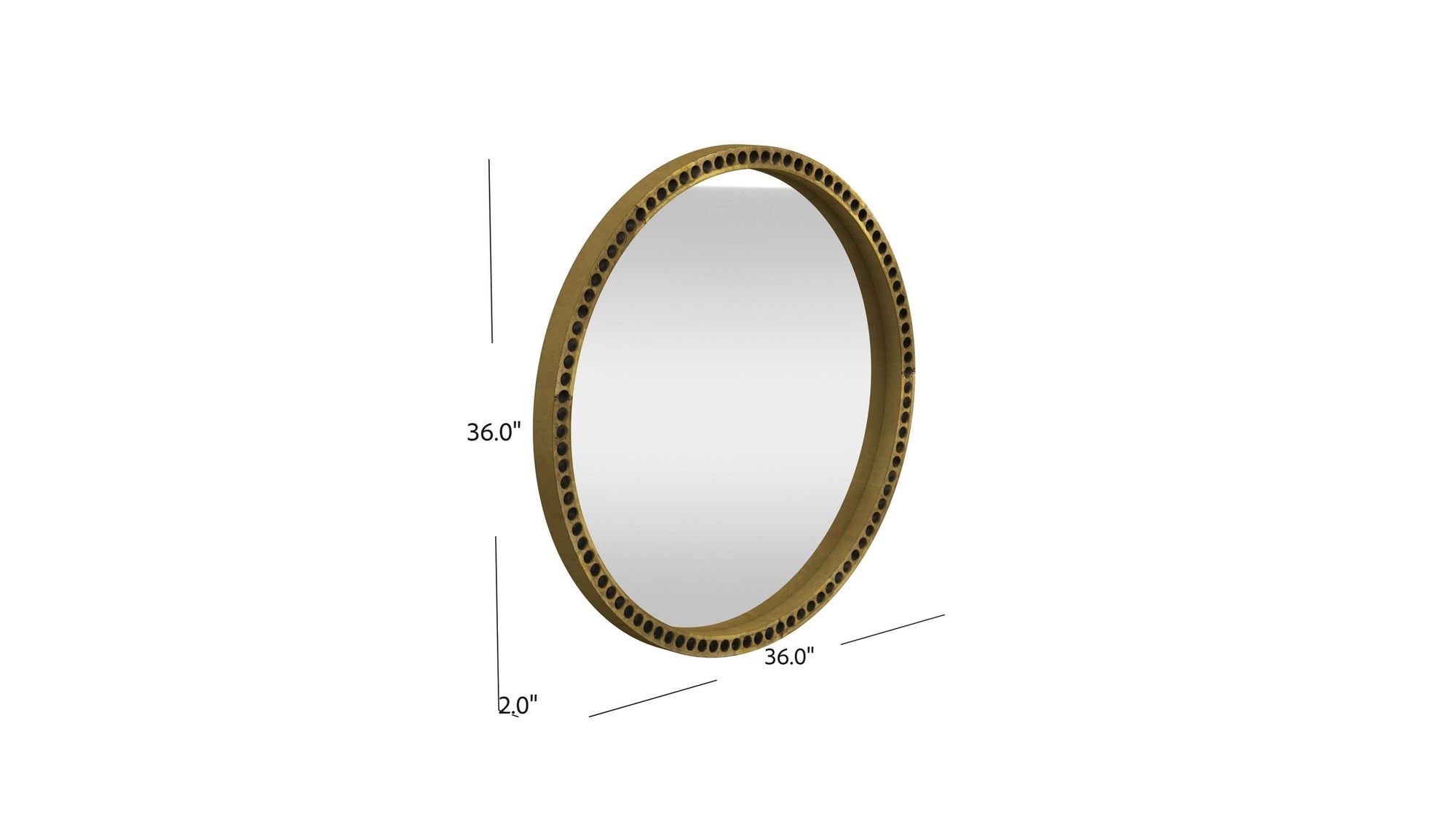 Sansee - Wall Mirror - Yellow
